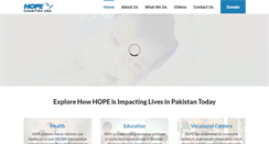 Desktop Screenshot of hopecharityusa.org