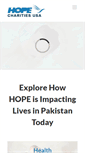 Mobile Screenshot of hopecharityusa.org